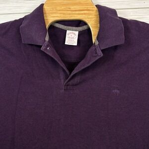 Brooks Brothers Men's Performance Polo Shirt‎ Purple Sz XL Original Fit Cotton